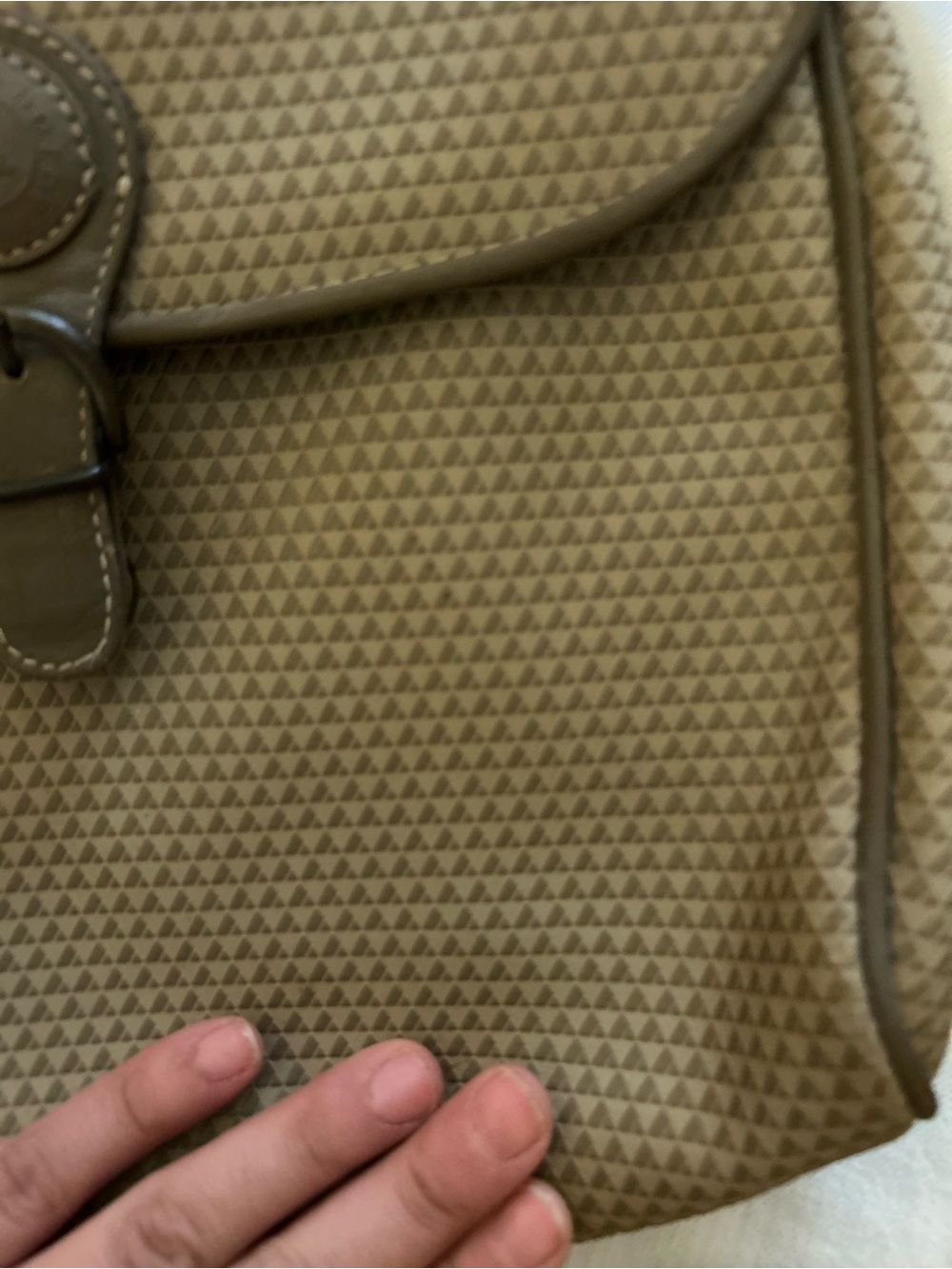 Liz Claiborne Taupe Textured Crossbody Bag